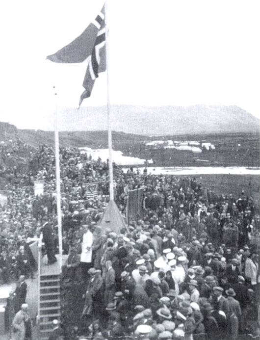 Nógv fólk var á 1000 ára hátíðarhaldinum fyri íslandska altinginum